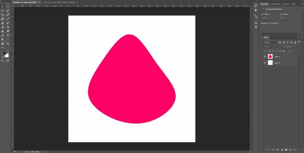 How to create a blob image to use on your webpage
